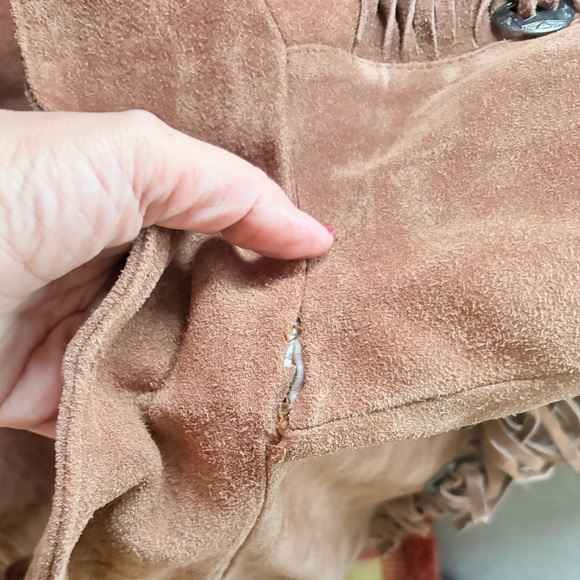 Vintage Yearbook 1991  suede fringe jacket - Picture 14 of 16